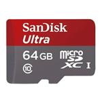 MicroSD della SANDISK da 64GB + adattatore ( classe 10; lettura 100MB/s e scrittura 100MB/s )