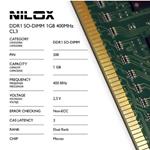 Modulo di memoria NILOX da 1GB a 400MHz modello DDR ( PC-3200 )