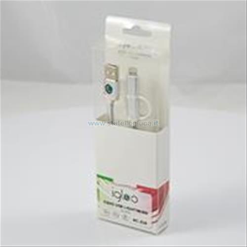 Cavo della IGLOO da USB a MICRO-USB e LIGHTNING colore ARGENTO
