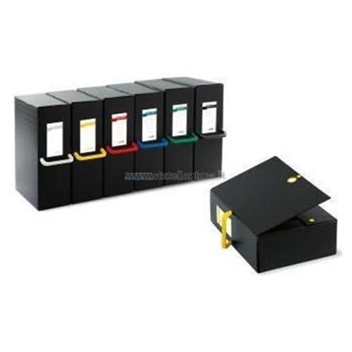 Cartella SEI porta PROGETTI modello BIG NEXT colore NERO maniglia BIANCA formato 20cm x 26cm x 36cm