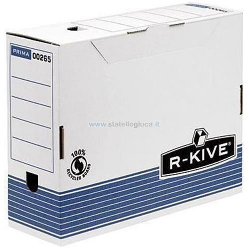 Scatola archivio della FELLOWES serie R-KIVE colore BIANCO + BLU