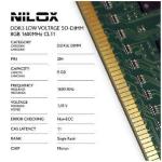 Modulo di memoria NILOX da 8GB modello DDR3L frequenza 1.600MHz formato SO-DIMM tipo PC3-12800