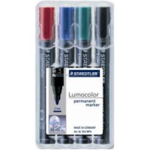 STAEDTLER BOX  con 4 Lumocolor permanent marker